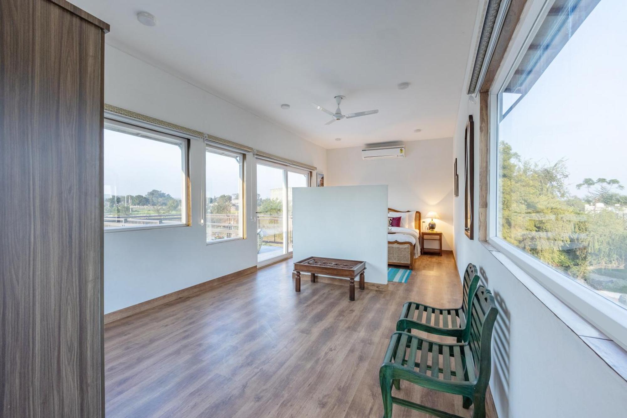 Dhauj Elivaas Hidden Oasis 4Bhk With Pool, Mud House & Container Houseヴィラ エクステリア 写真