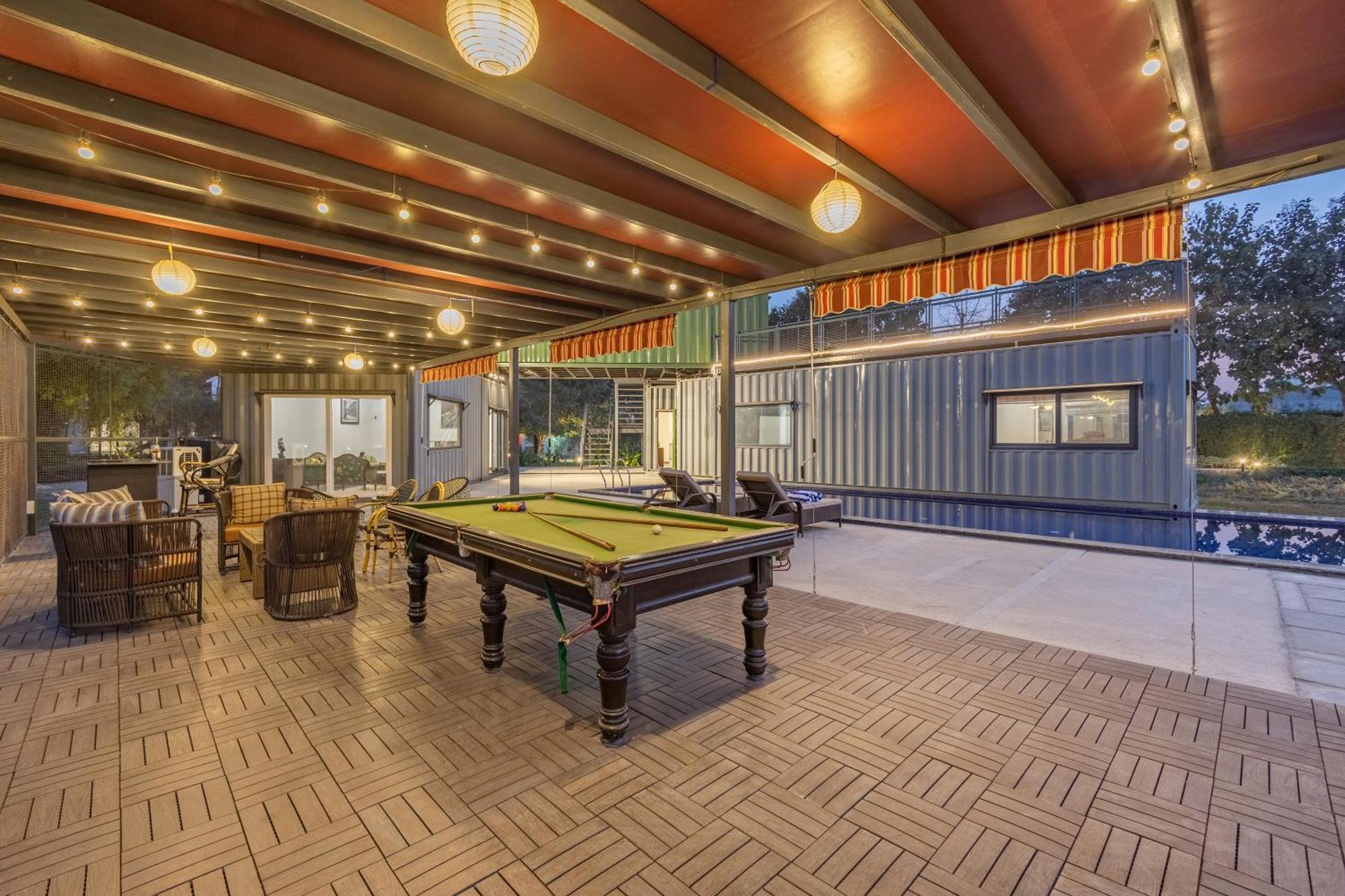 Dhauj Elivaas Hidden Oasis 4Bhk With Pool, Mud House & Container Houseヴィラ エクステリア 写真